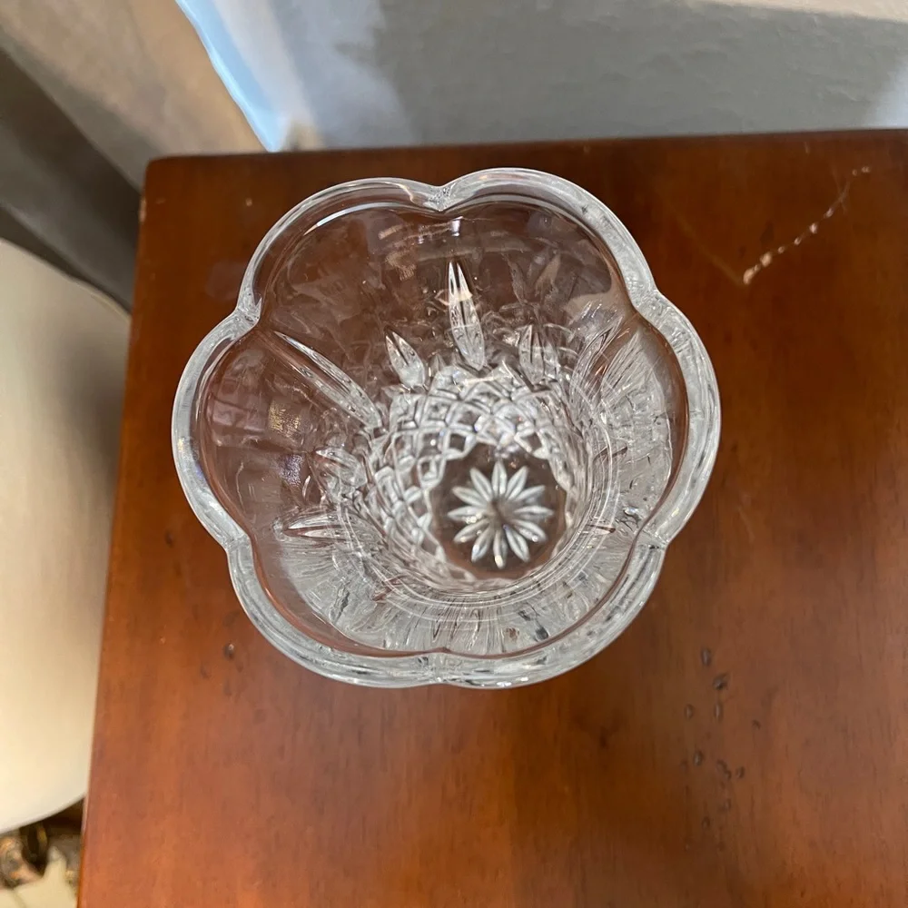 GORHAM CRYSTAL King Edward Pattern 6” Flared Crystal Vase